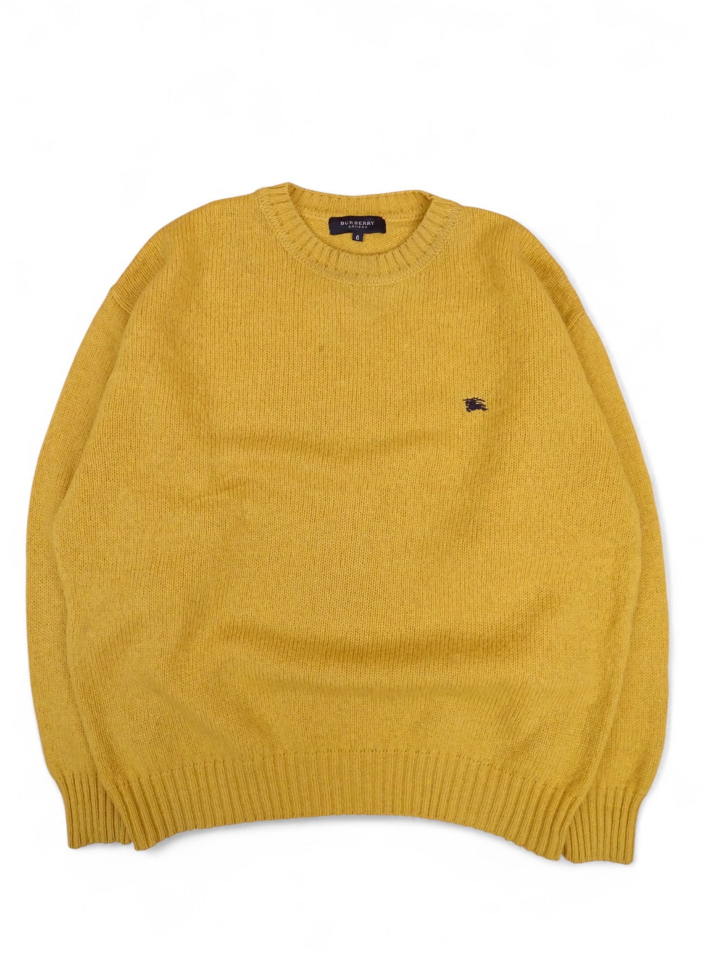 Burberry Pull Jaune M Homme Coton