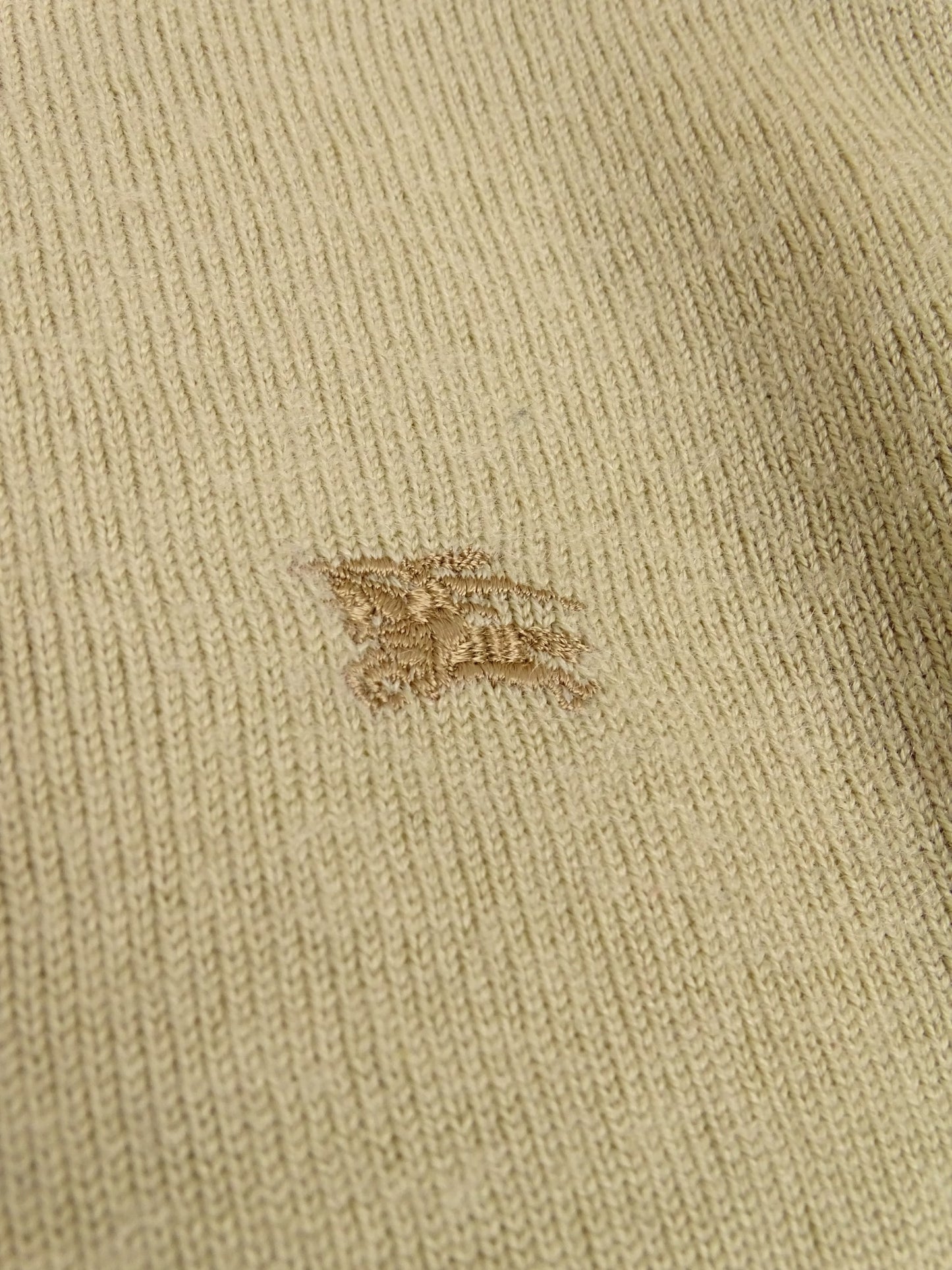 Burberry Pull Col Rond Beige Fin M Homme