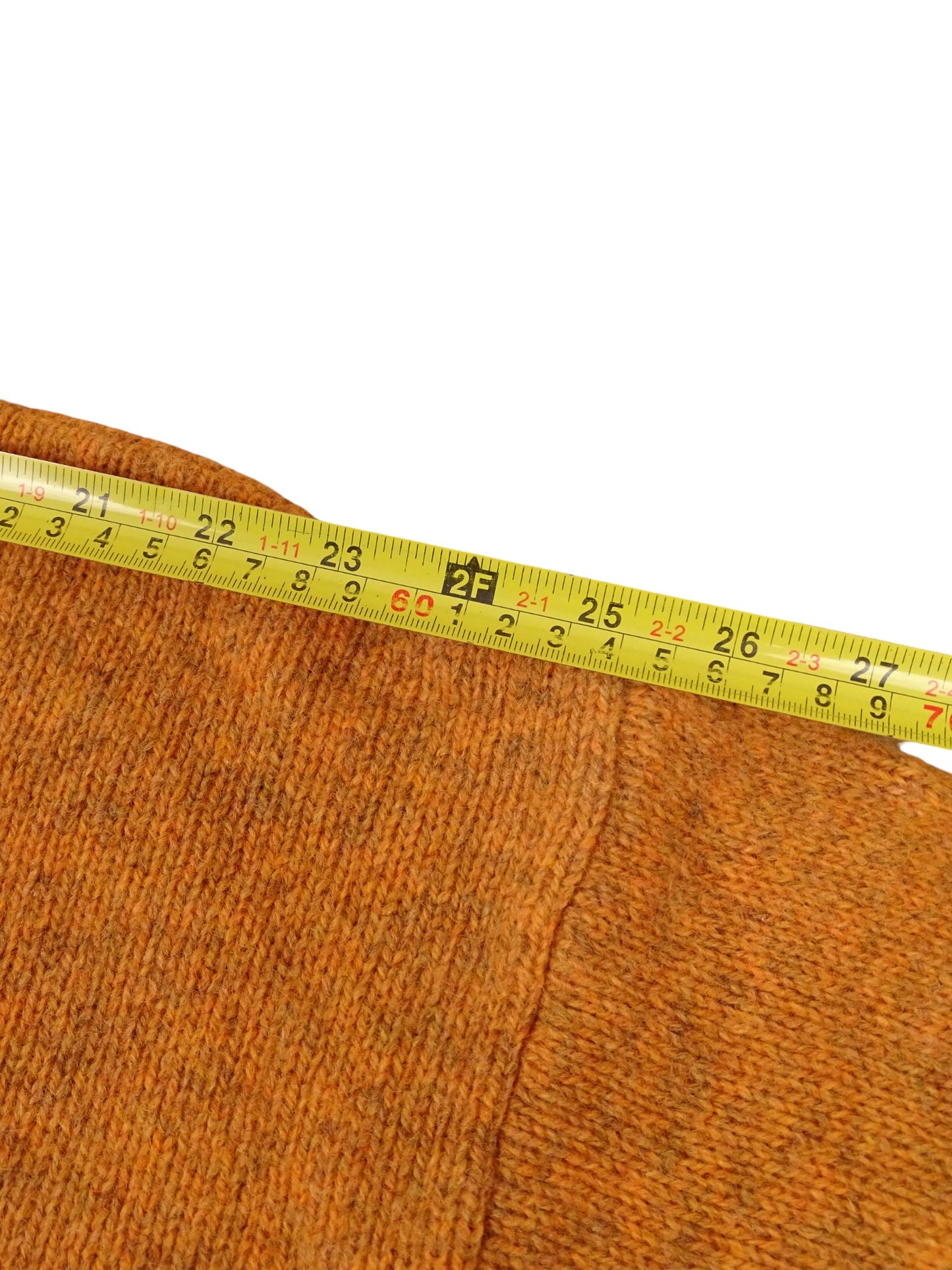 Burberry Pull Col Rond Orange XXL Homme 100% Laine