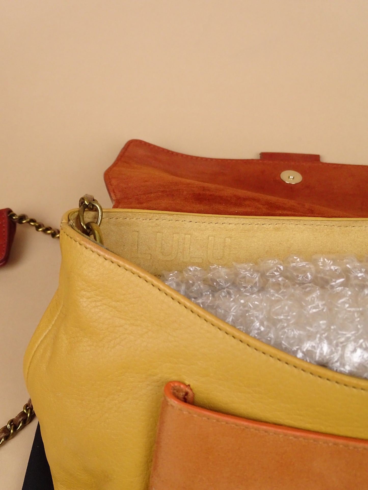 Sac Jérôme Dreyfuss "Lulu" Taille M à Bandoulière Femme Caviar Tabac