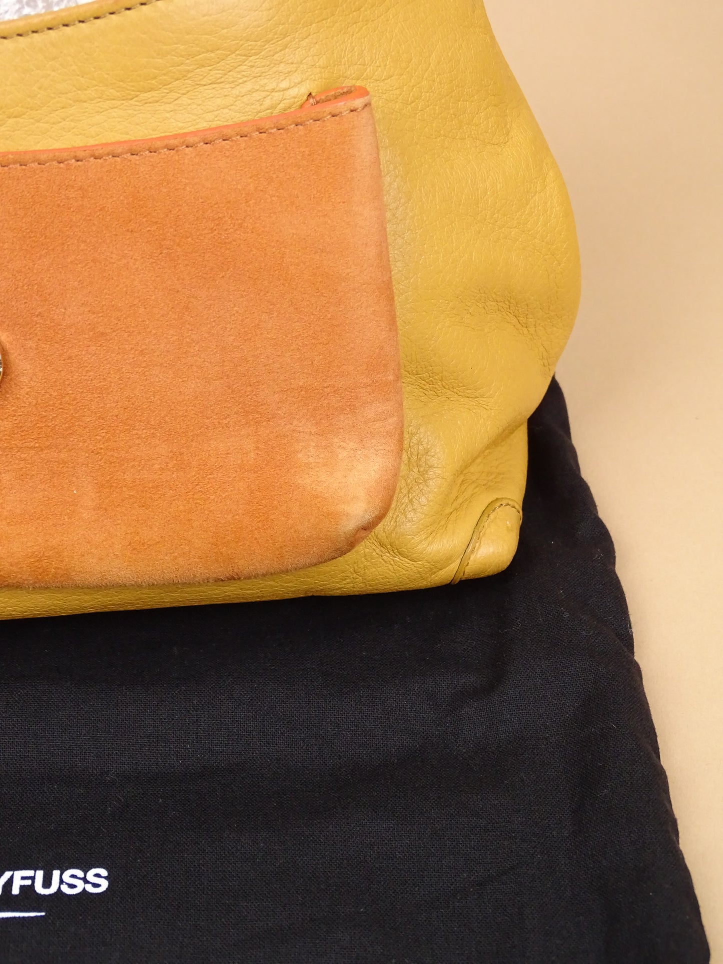 Sac Jérôme Dreyfuss "Lulu" Taille M à Bandoulière Femme Caviar Tabac