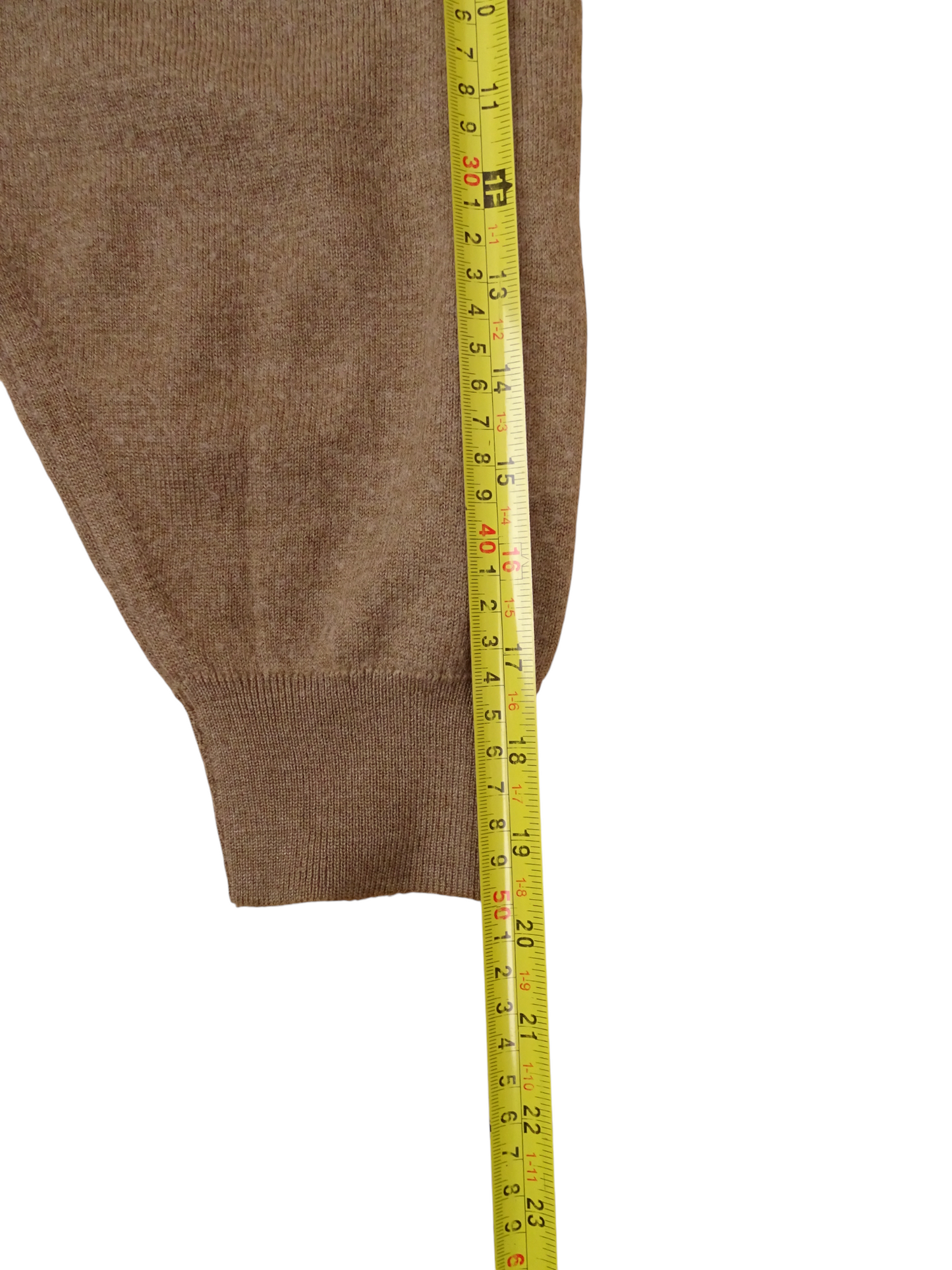 Burberry Pull Col V Marron M Homme Laine