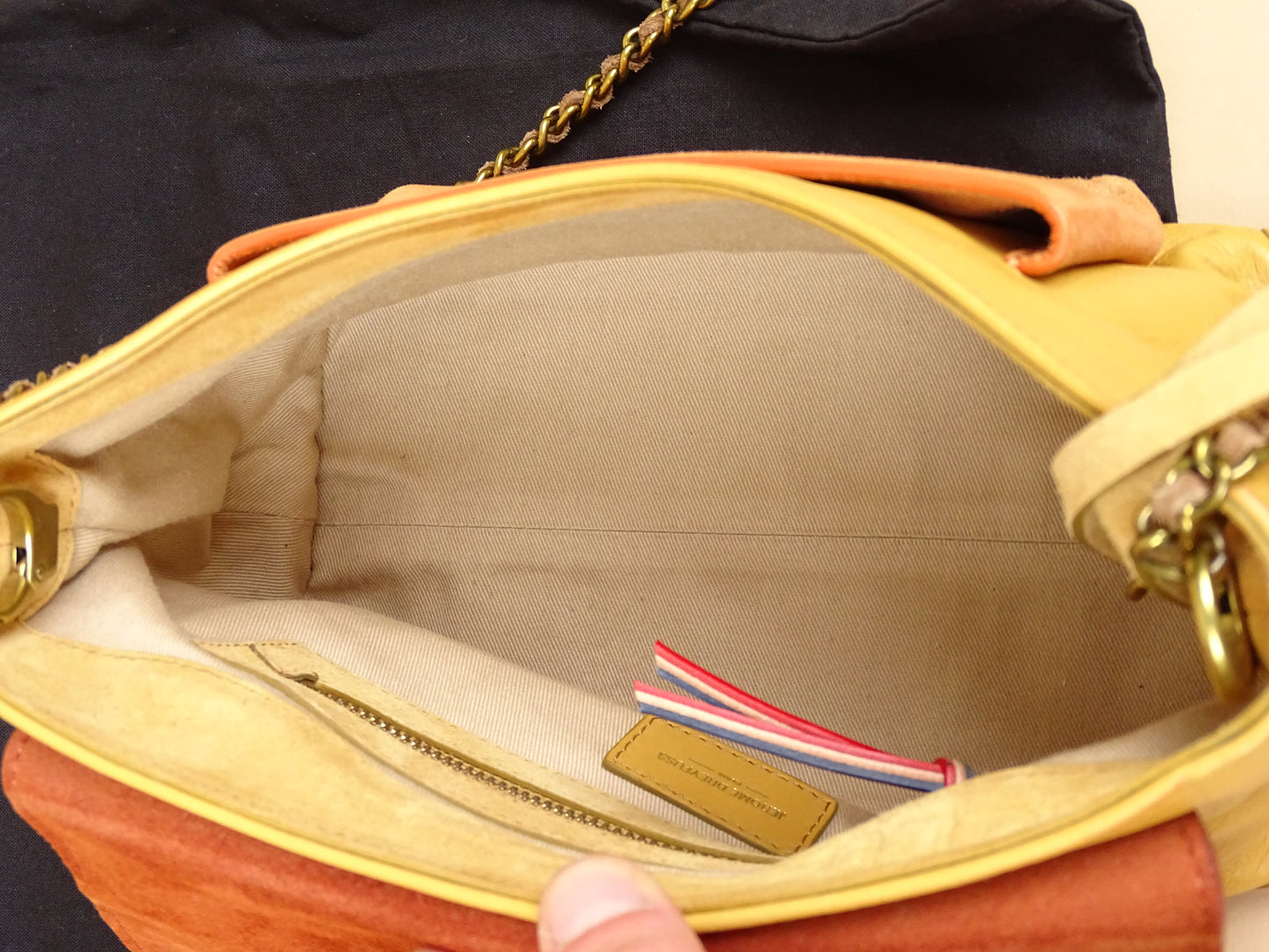 Sac Jérôme Dreyfuss "Lulu" Taille M à Bandoulière Femme Caviar Tabac