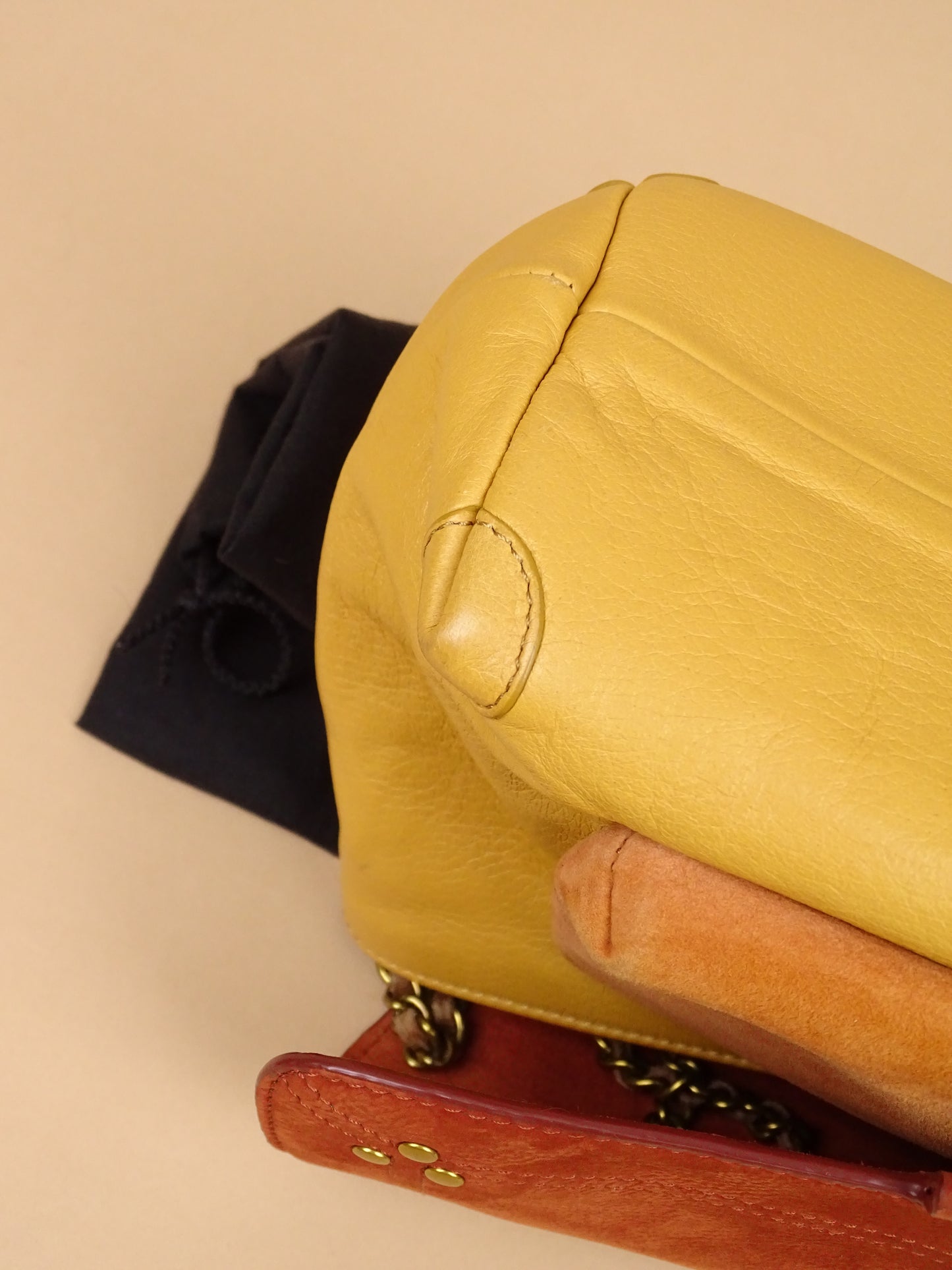 Sac Jérôme Dreyfuss "Lulu" Taille M à Bandoulière Femme Caviar Tabac