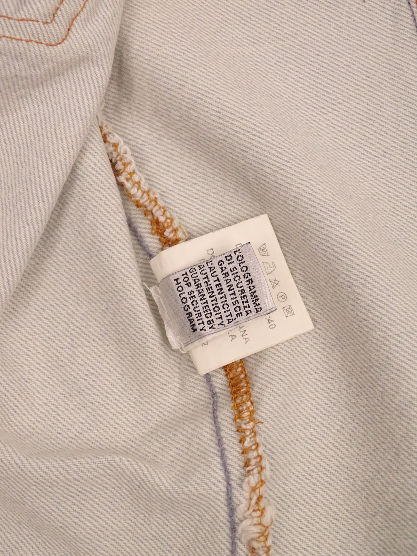 Dolce & Gabbana Veste En Jean Sans Manches Bleu Clair Vintage M Femme