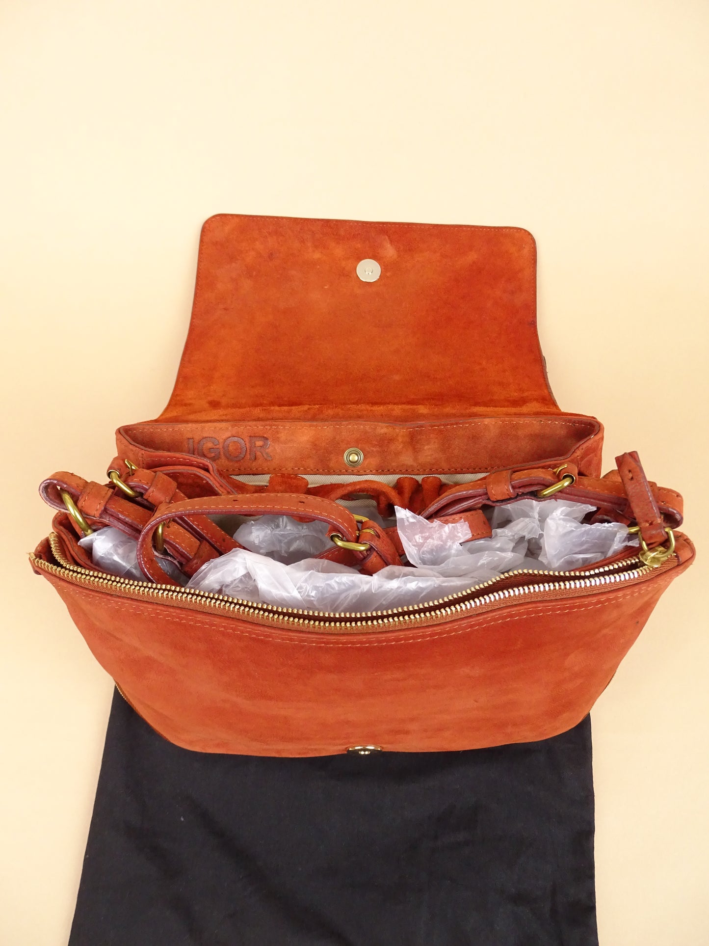 Sac Jérôme Dreyfuss "Igor" Femme Caviar Tabac