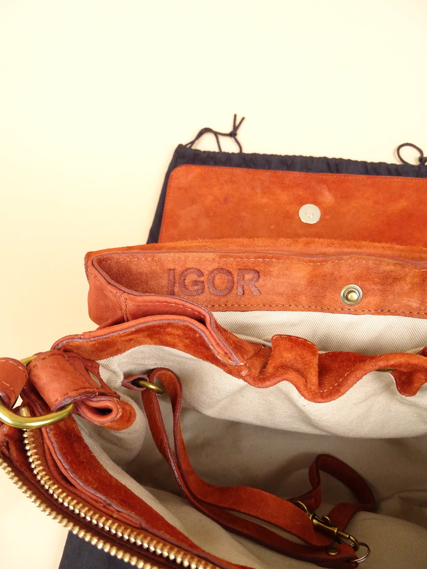 Sac Jérôme Dreyfuss "Igor" Femme Caviar Tabac