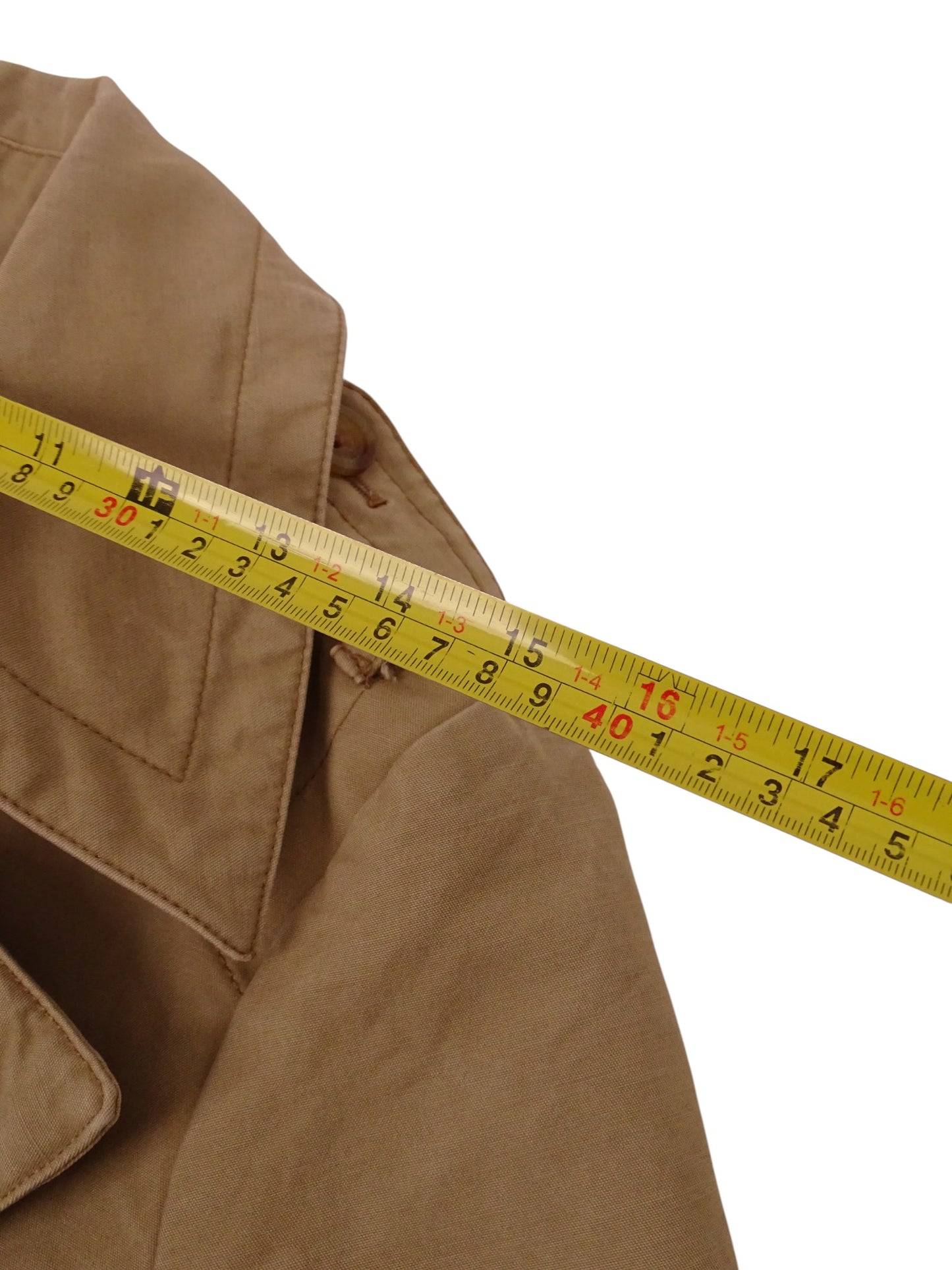 Burberry Trench Beige Ceinturé Rembourré Hiver S Femme