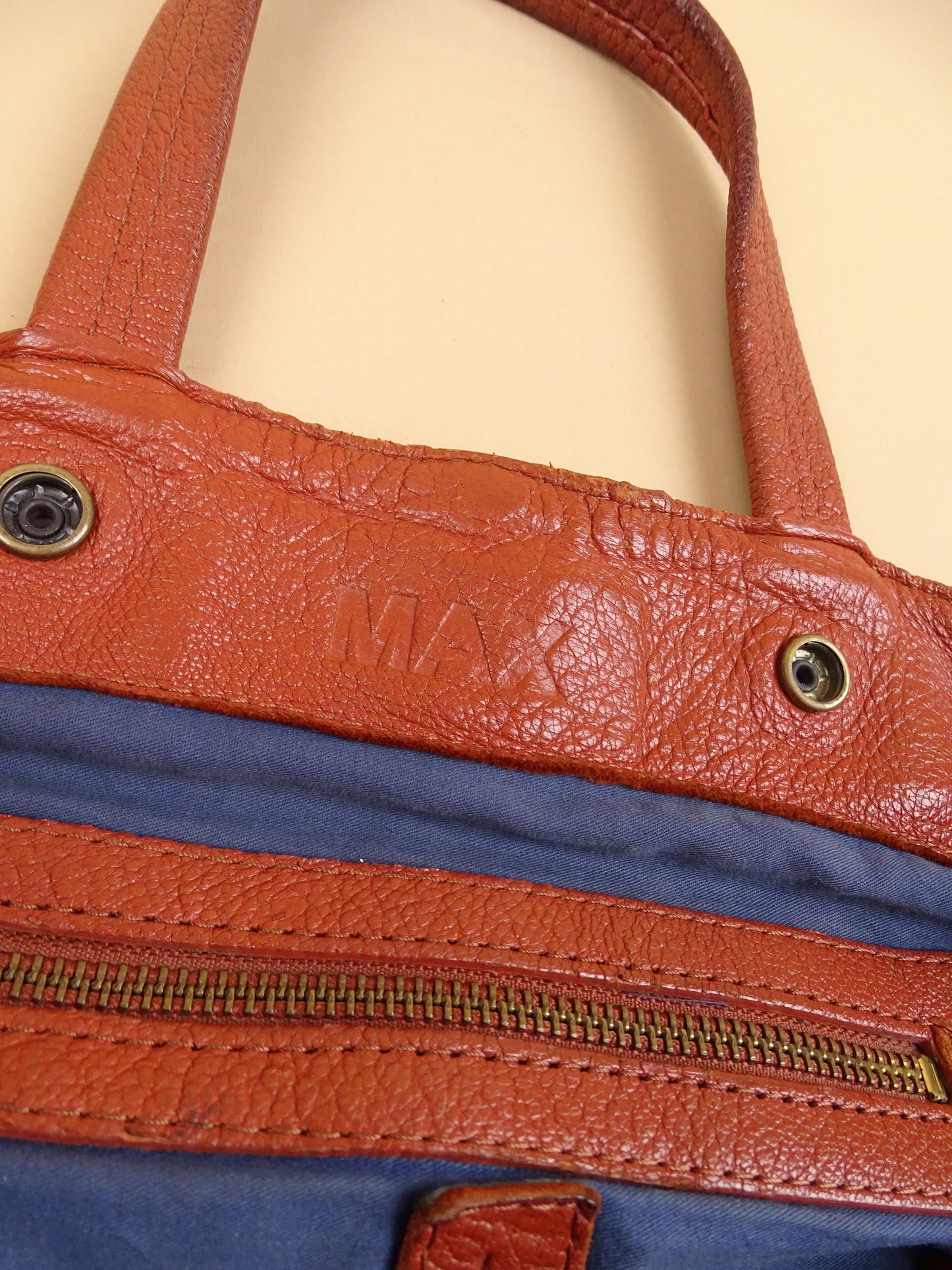 Sac Jérôme Dreyfuss "Max" Femme Couleur Cognac En Cuir