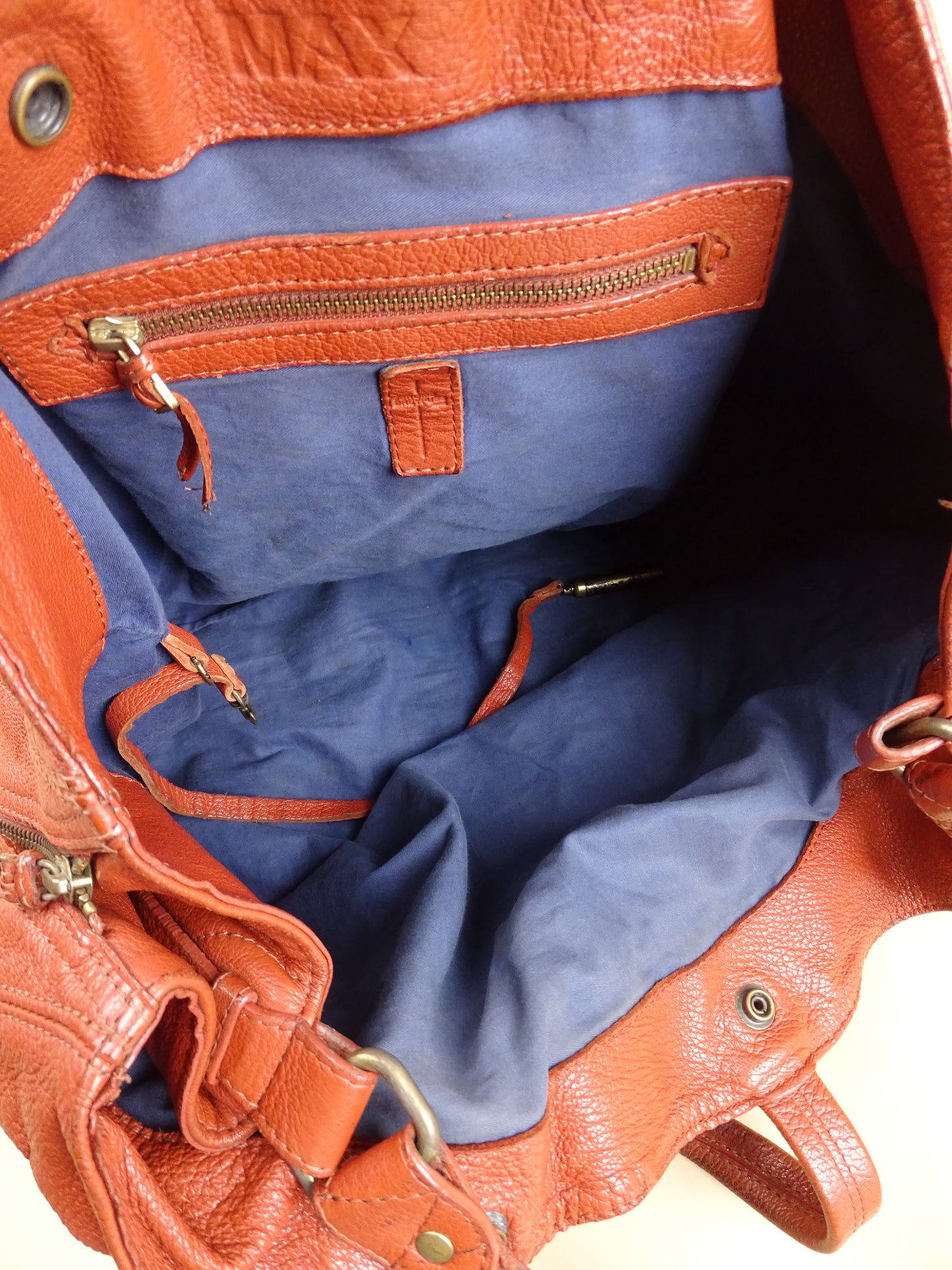 Sac Jérôme Dreyfuss "Max" Femme Couleur Cognac En Cuir