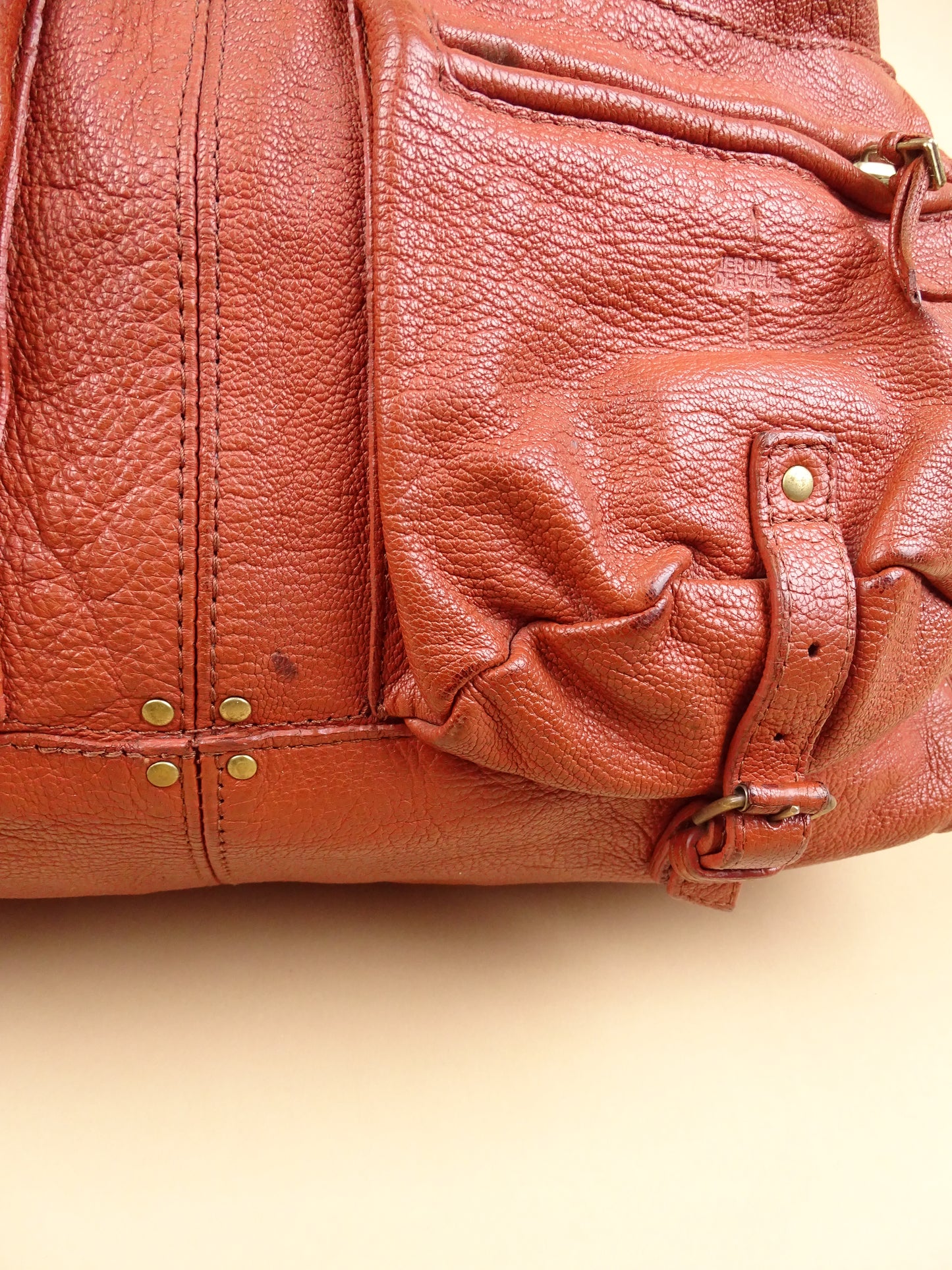 Sac Jérôme Dreyfuss "Max" Femme Couleur Cognac En Cuir