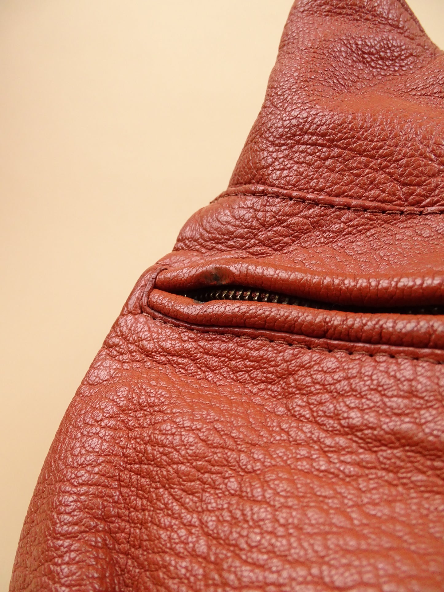 Sac Jérôme Dreyfuss "Max" Femme Couleur Cognac En Cuir