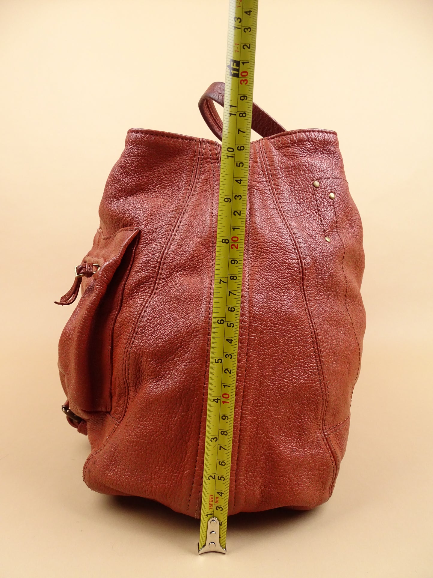 Sac Jérôme Dreyfuss "Max" Femme Couleur Cognac En Cuir