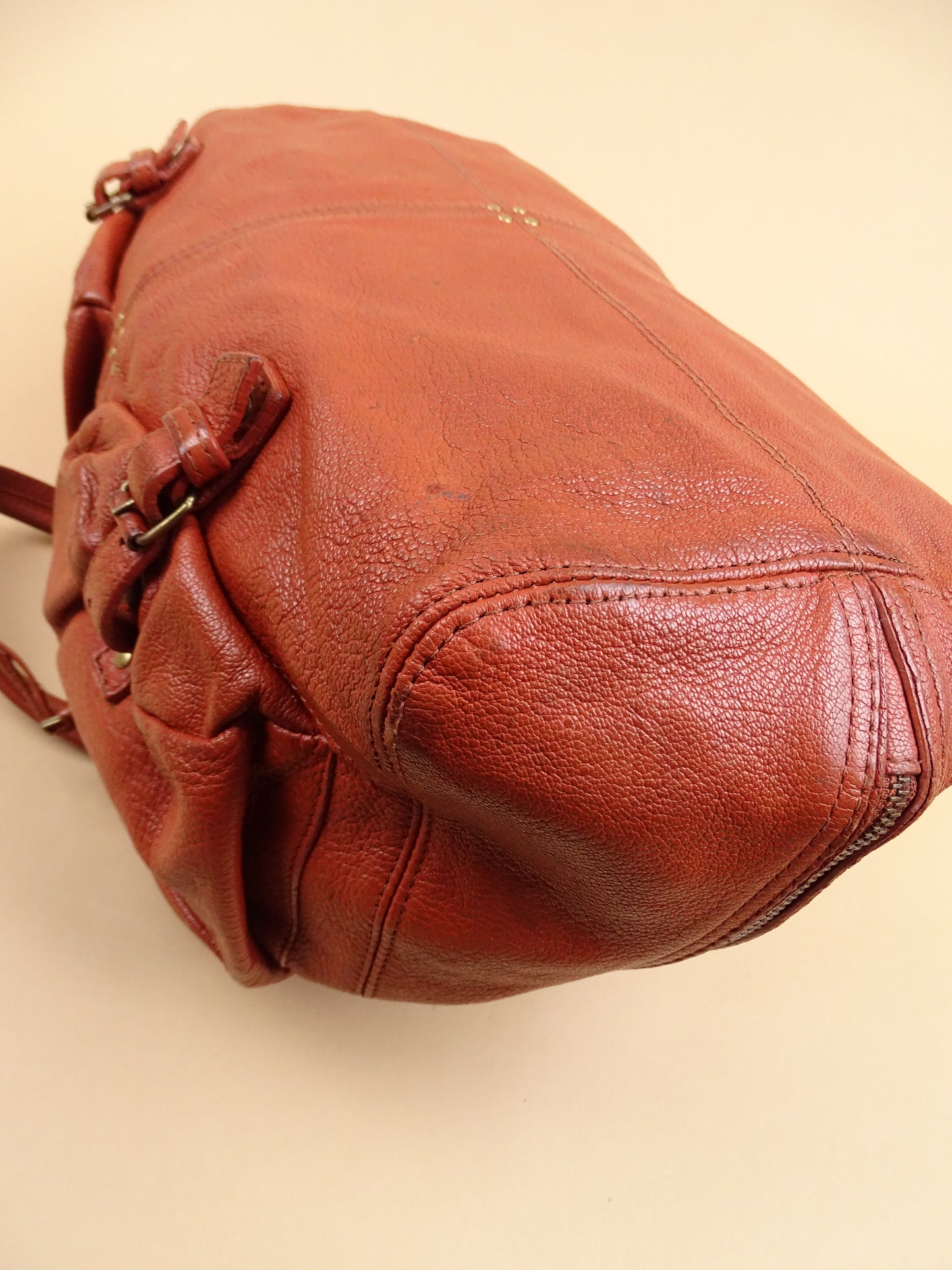 Sac Jérôme Dreyfuss "Max" Femme Couleur Cognac En Cuir