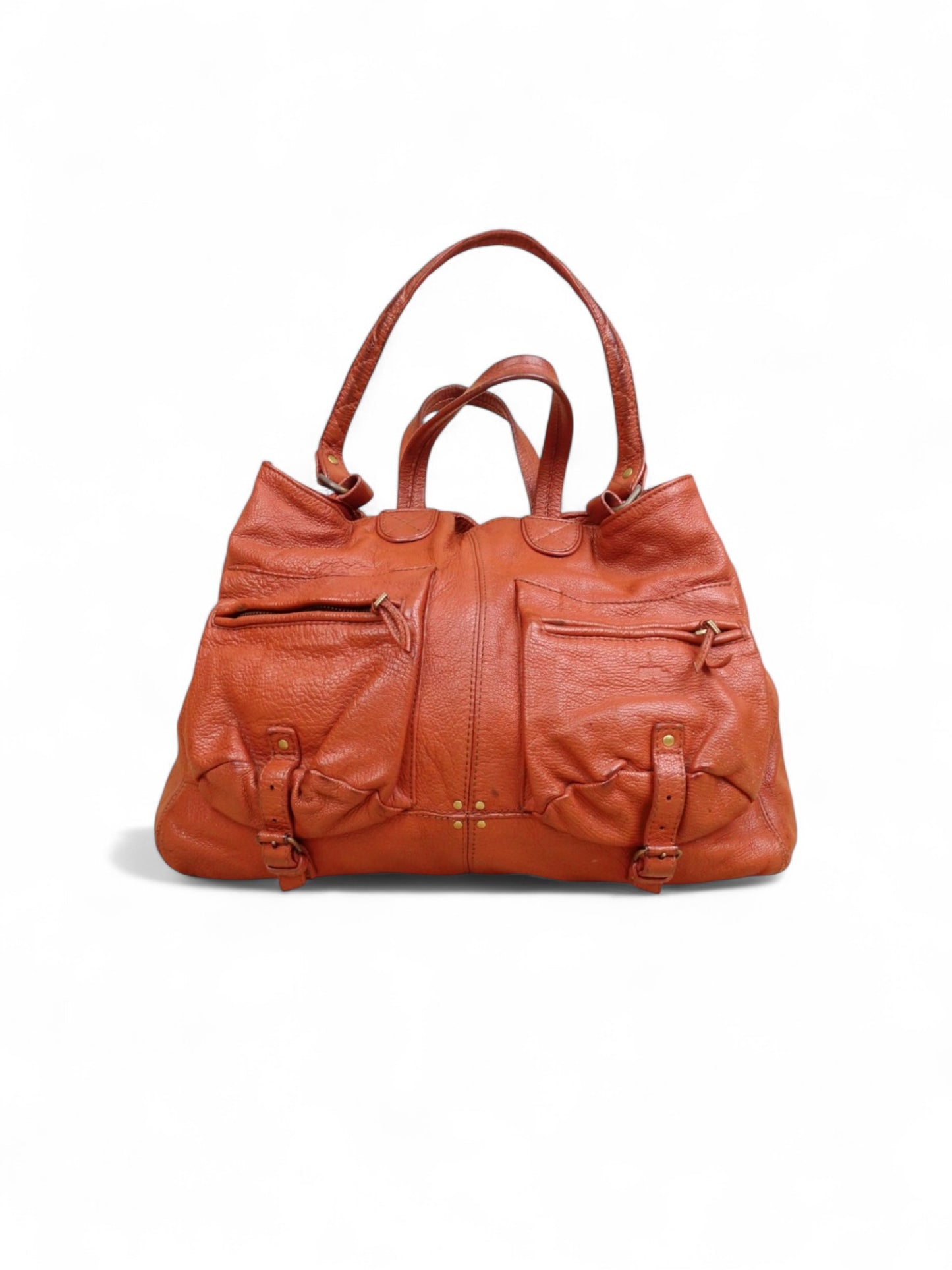 Sac Jérôme Dreyfuss "Max" Femme Couleur Cognac En Cuir