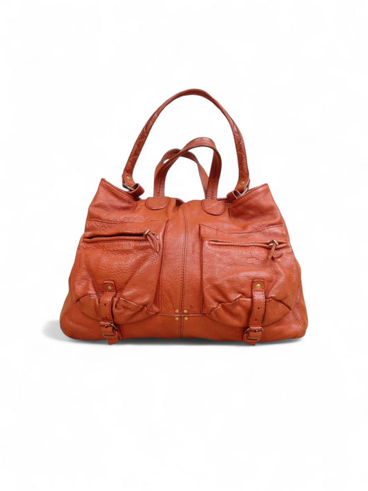 Sac Jérôme Dreyfuss "Max" Femme Couleur Cognac En Cuir