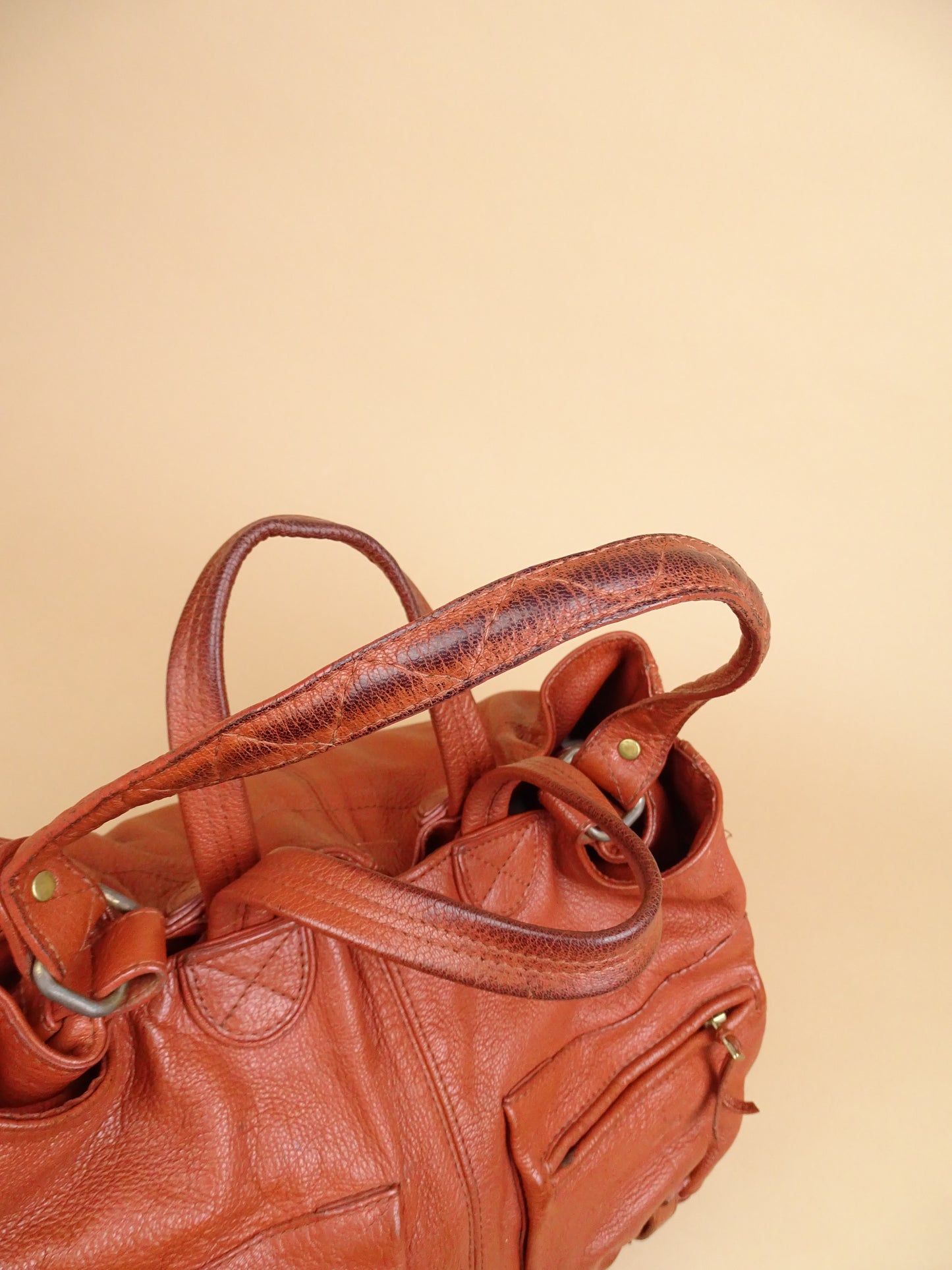 Sac Jérôme Dreyfuss "Max" Femme Couleur Cognac En Cuir