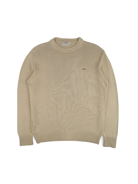 Pull Burberry Col Rond Homme Beige XL Homme Coton Acrylique