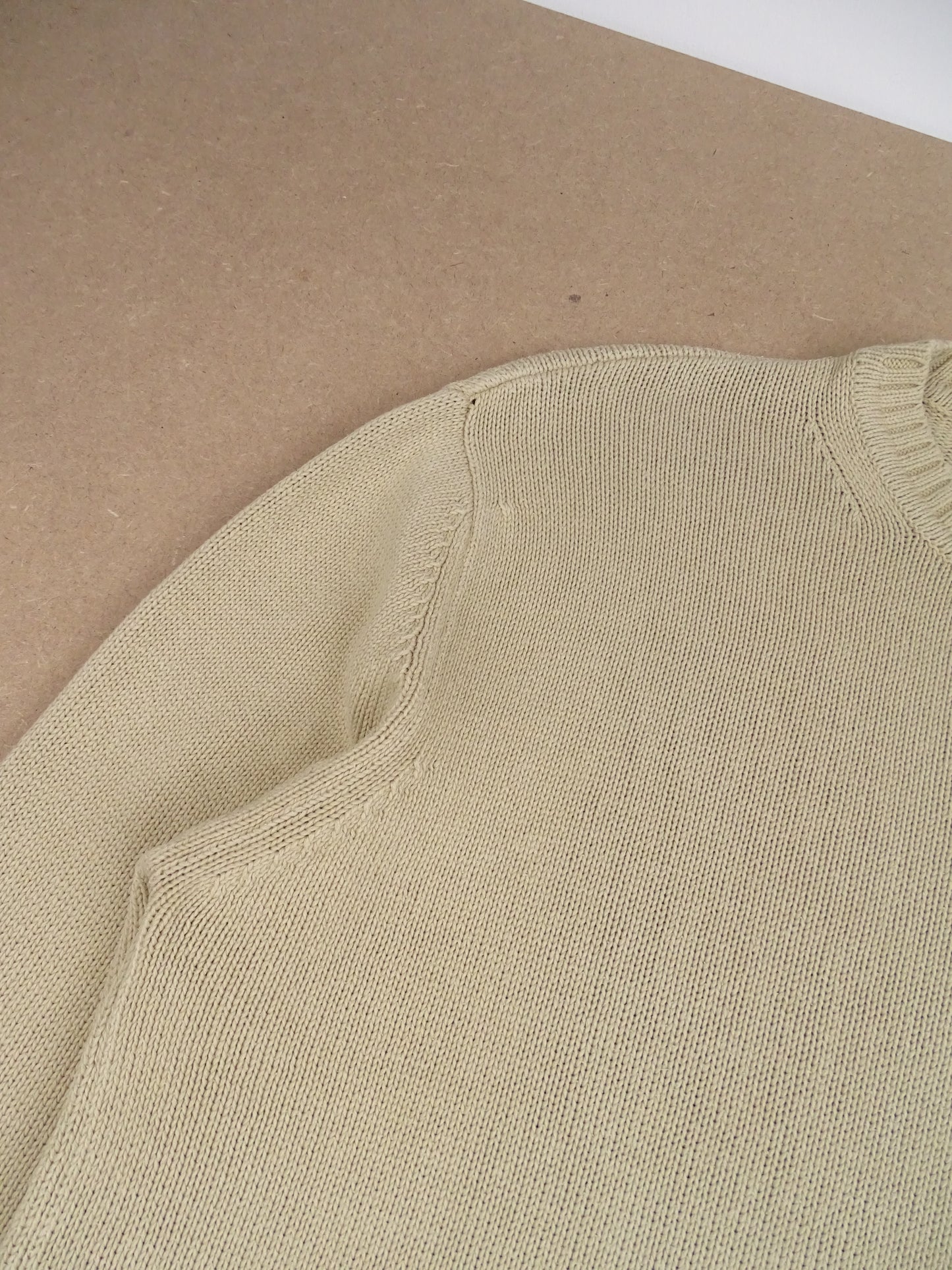 Pull Burberry Col Rond Homme Beige XL Homme Coton Acrylique