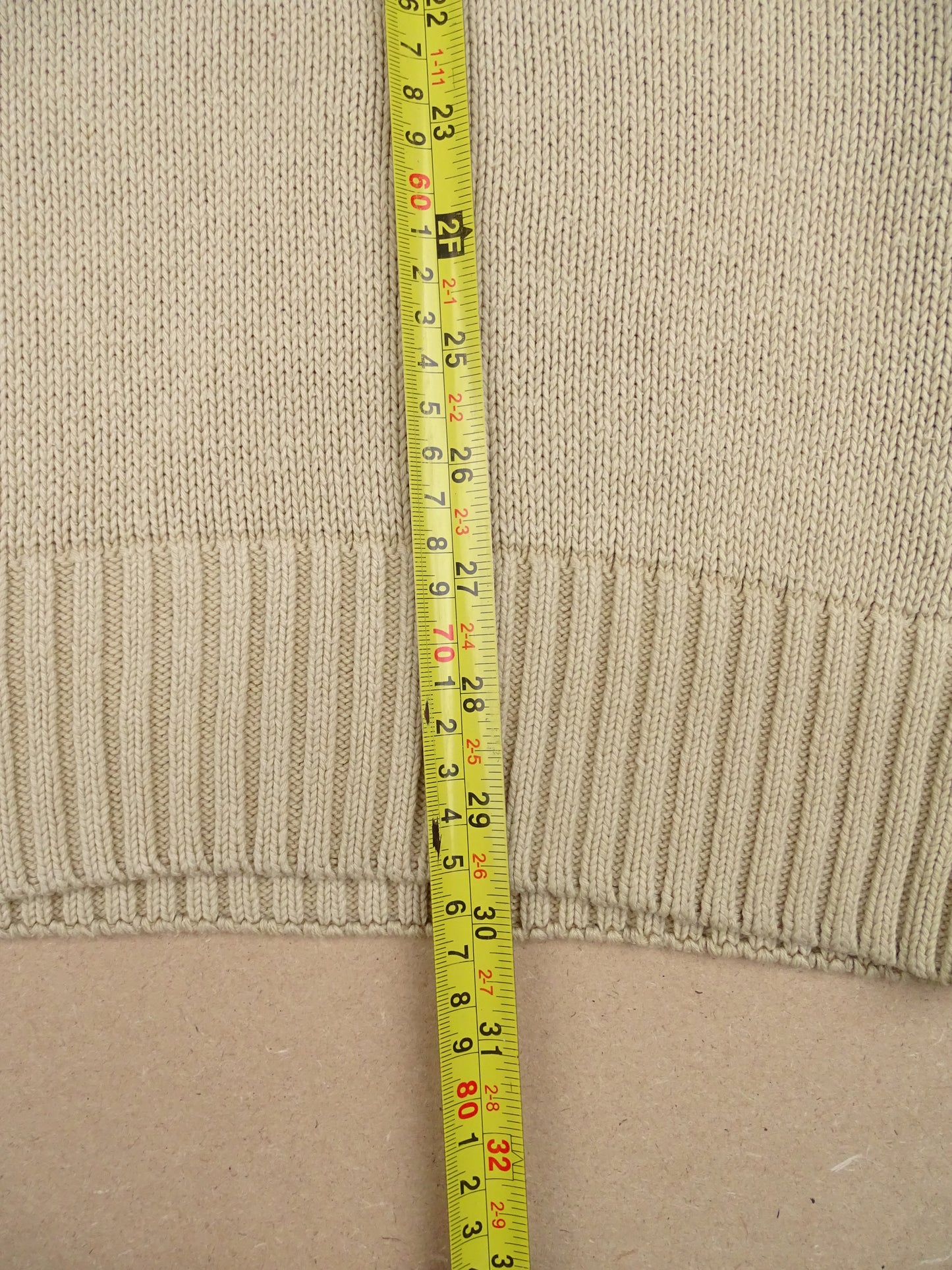 Pull Burberry Col Rond Homme Beige XL Homme Coton Acrylique