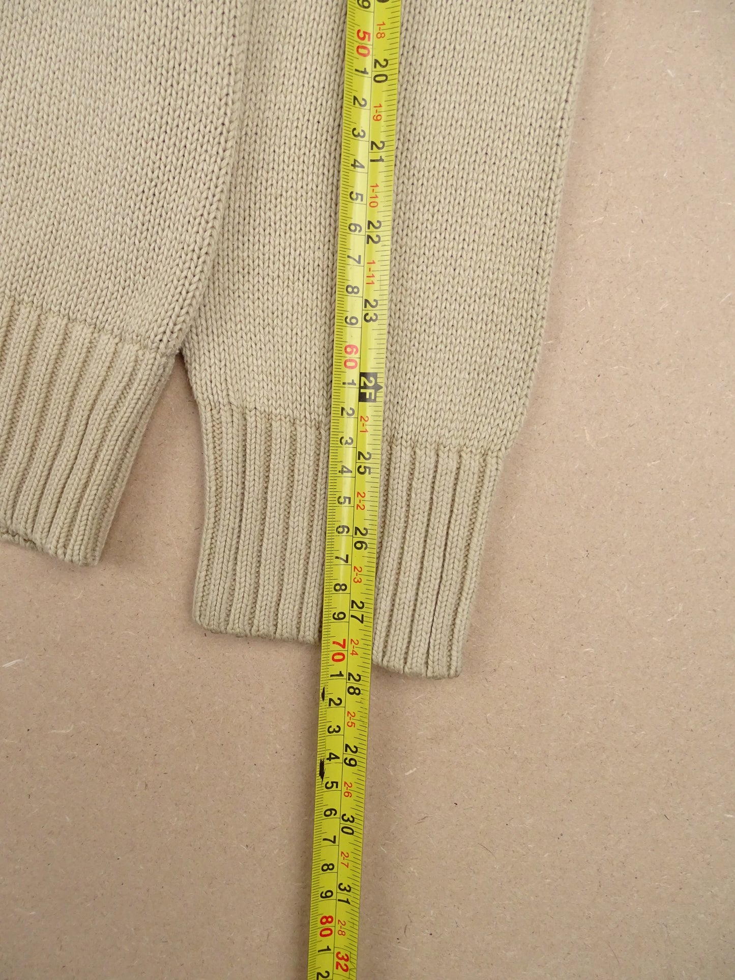 Pull Burberry Col Rond Homme Beige XL Homme Coton Acrylique