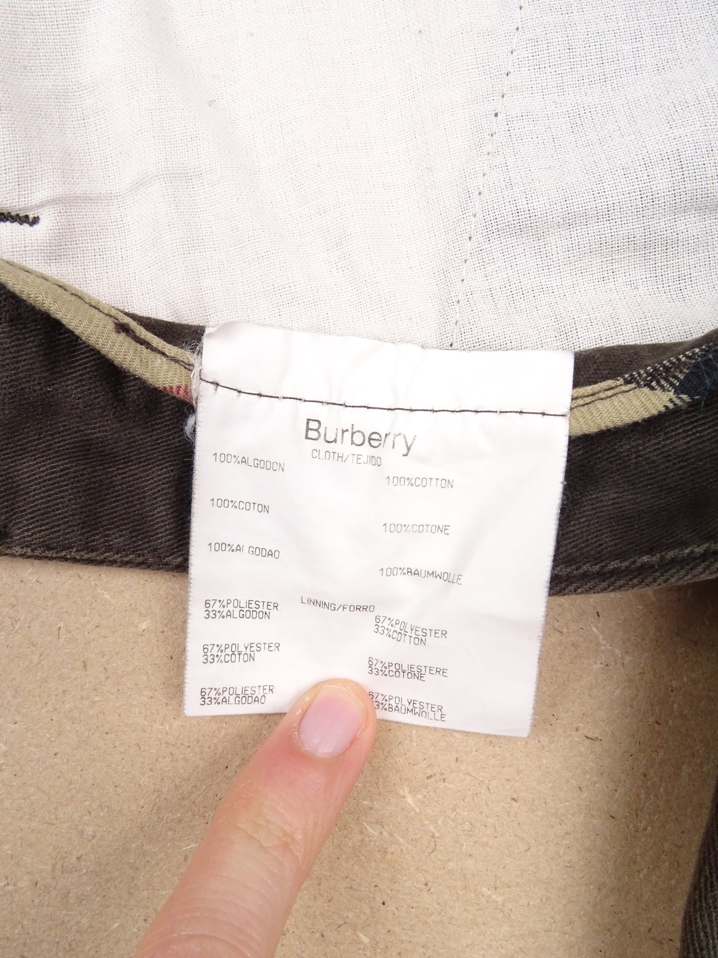 Pantalon Burberry Marron Taille M / 44 FR Homme