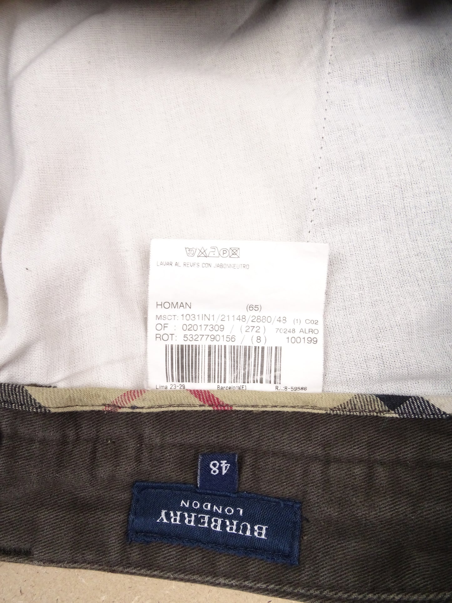 Pantalon Burberry Marron Taille M / 44 FR Homme