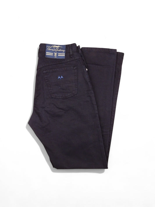 Pantalon Burberry Chino Bleu Marine 100% Coton 36 / XS / Homme