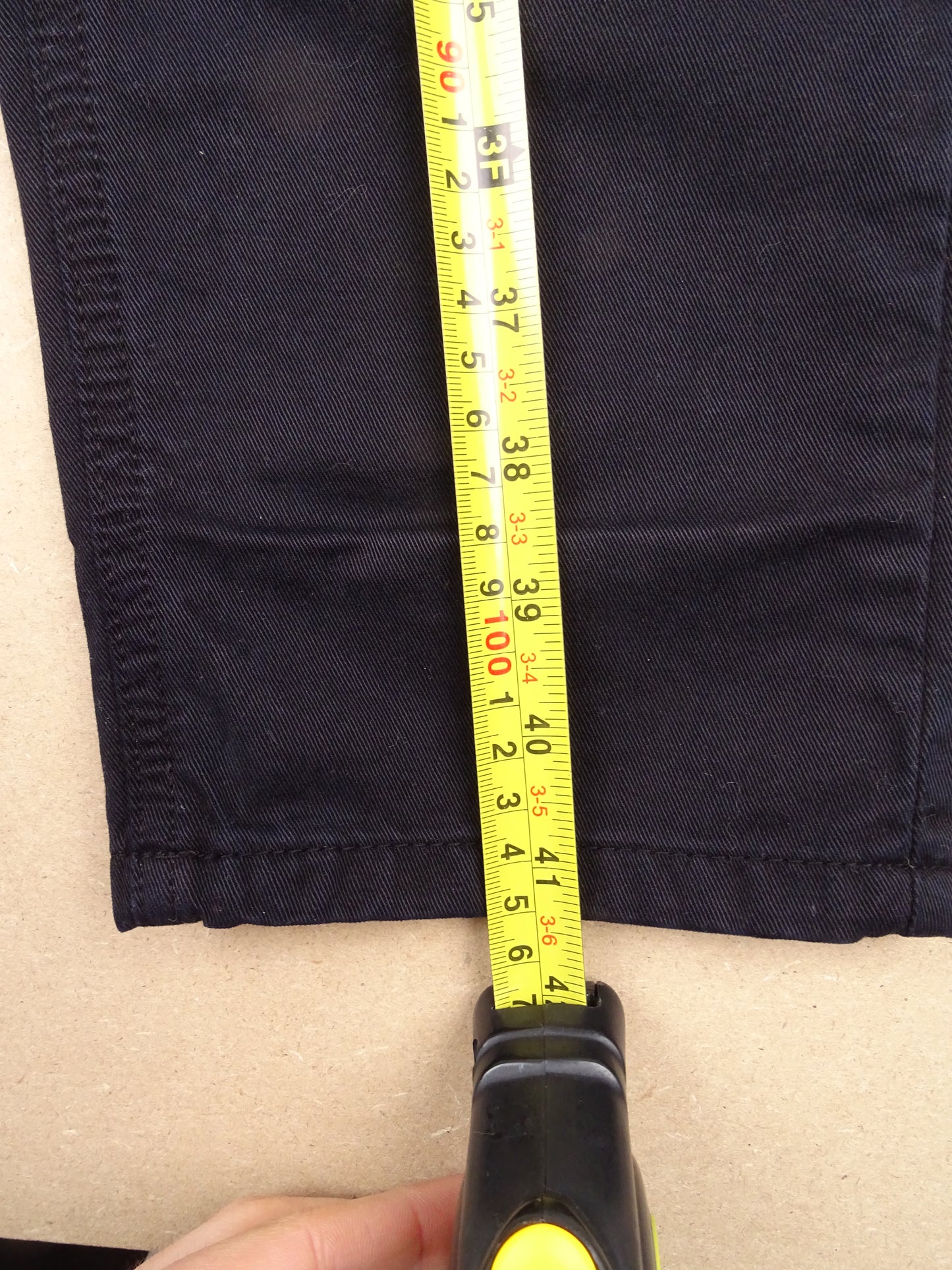 Pantalon Burberry Chino Bleu Marine 100% Coton 36 / XS / Homme