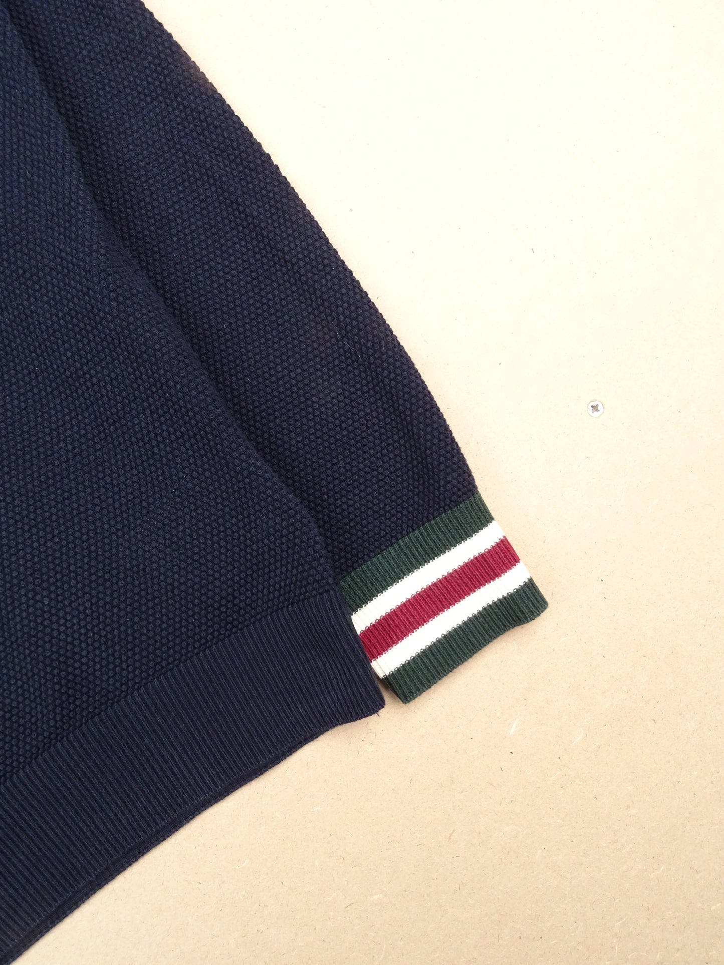 Bleu Marine Pull Moncler Maille Côtelée M Homme