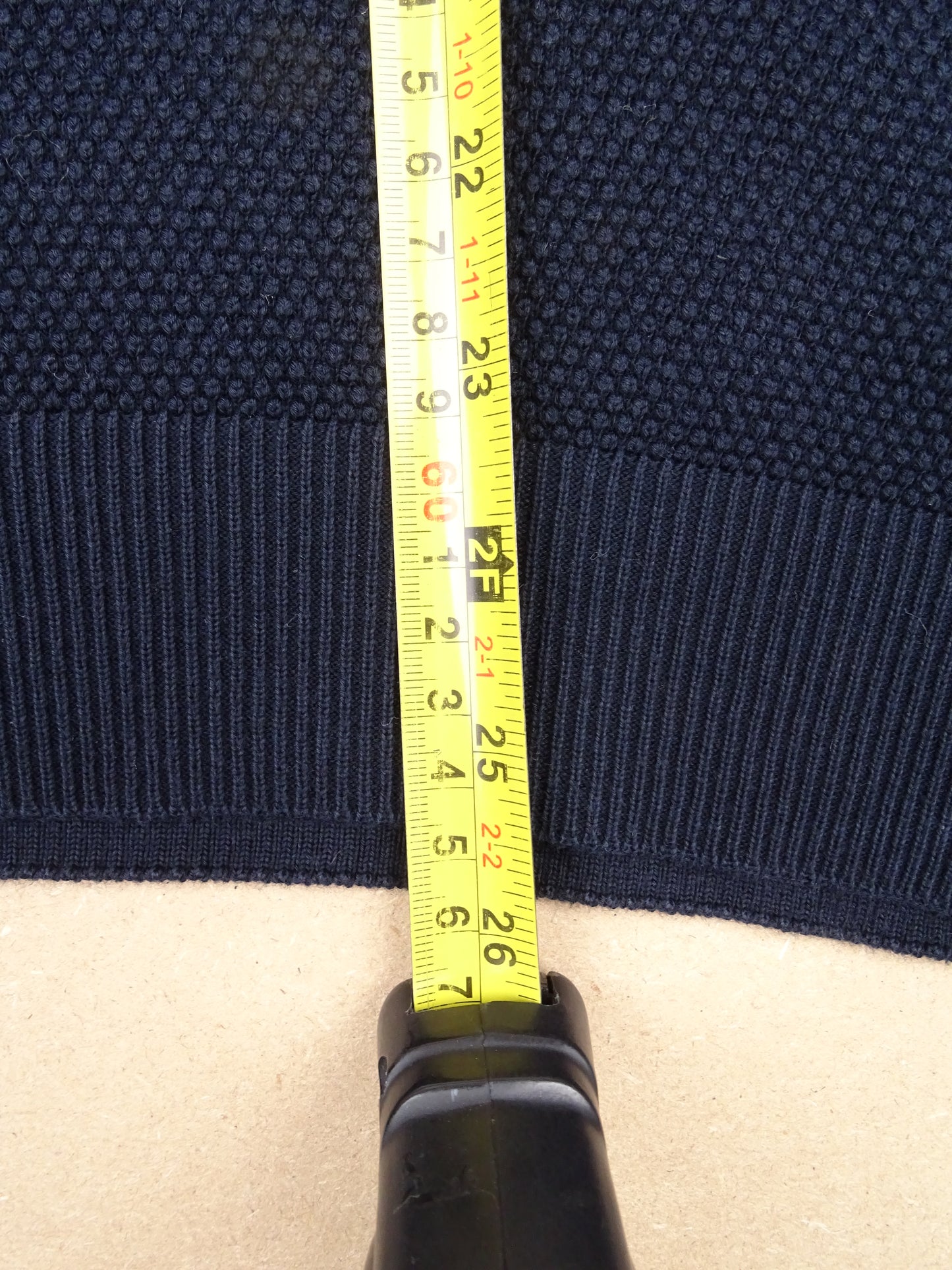 Bleu Marine Pull Moncler Maille Côtelée M Homme