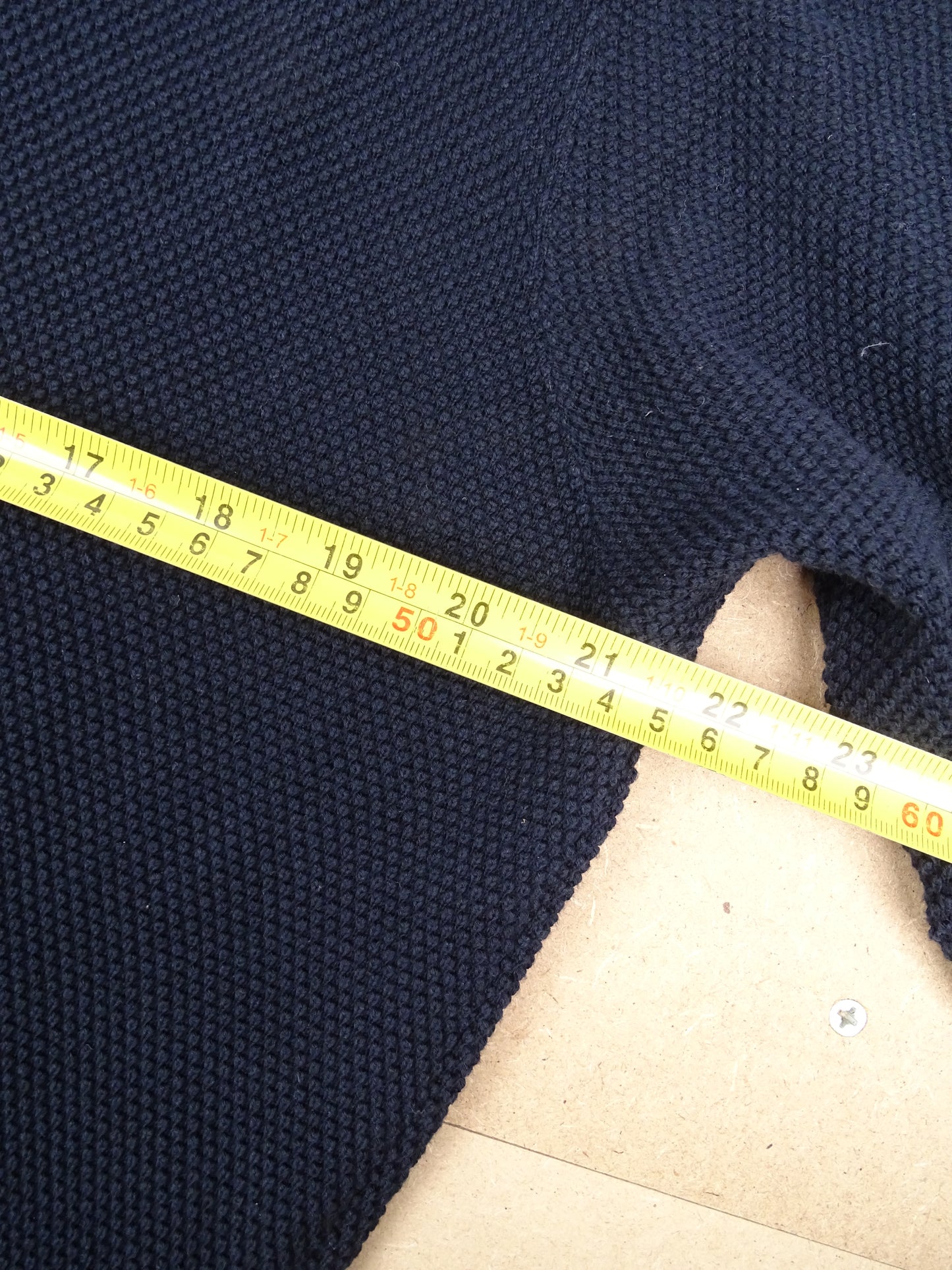 Bleu Marine Pull Moncler Maille Côtelée M Homme