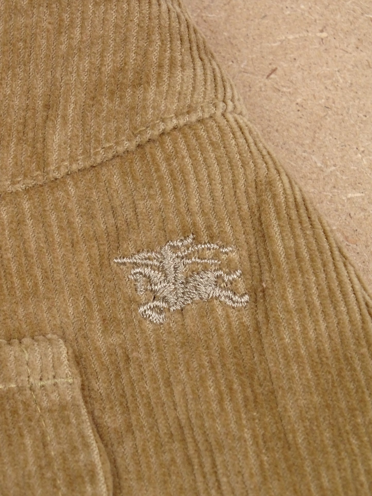 Jupe Burberry Velours En Dessous Mi-Longue Genoux Beige 42 / XL Femme Y2K