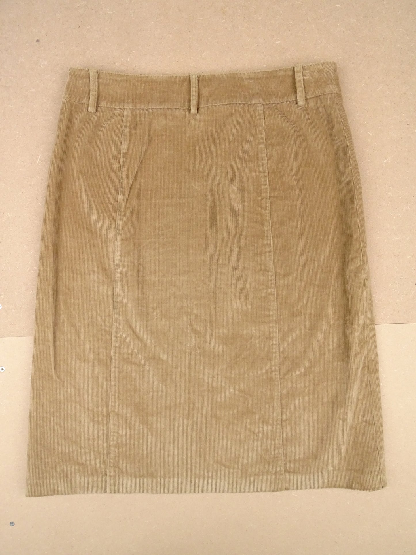 Jupe Burberry Velours En Dessous Mi-Longue Genoux Beige 42 / XL Femme Y2K