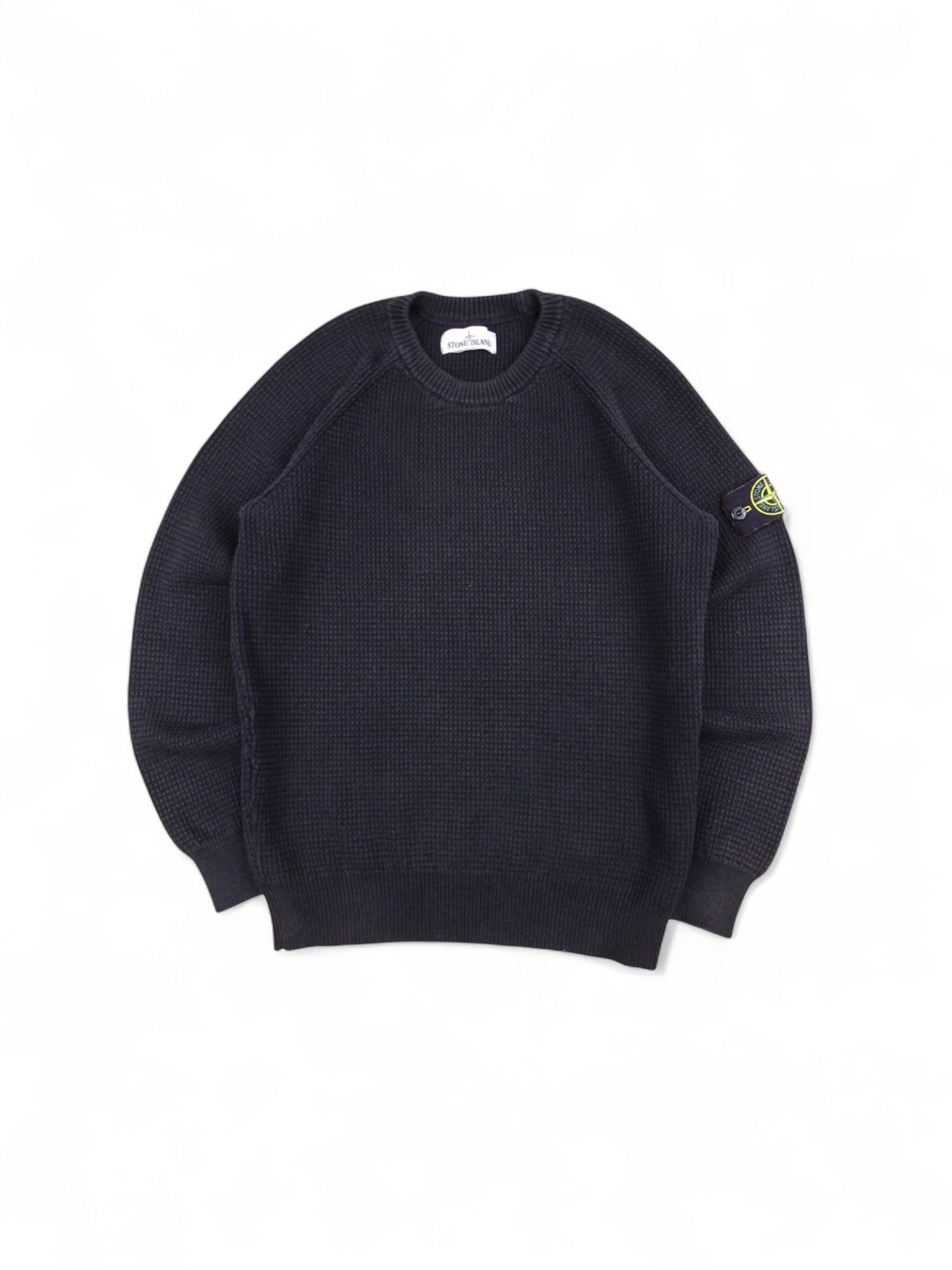 Pull Stone Island Noir L Homme 80% Coton