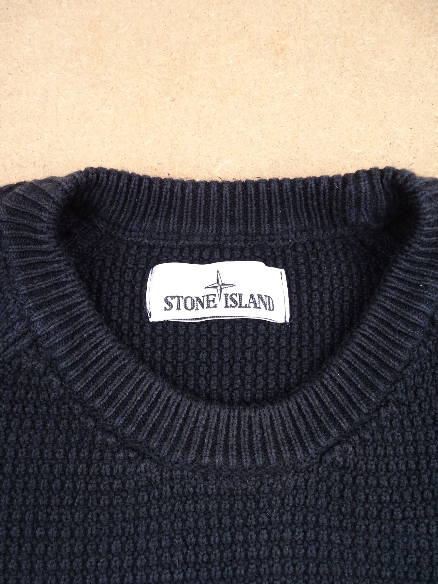 Pull Stone Island Noir L Homme 80% Coton