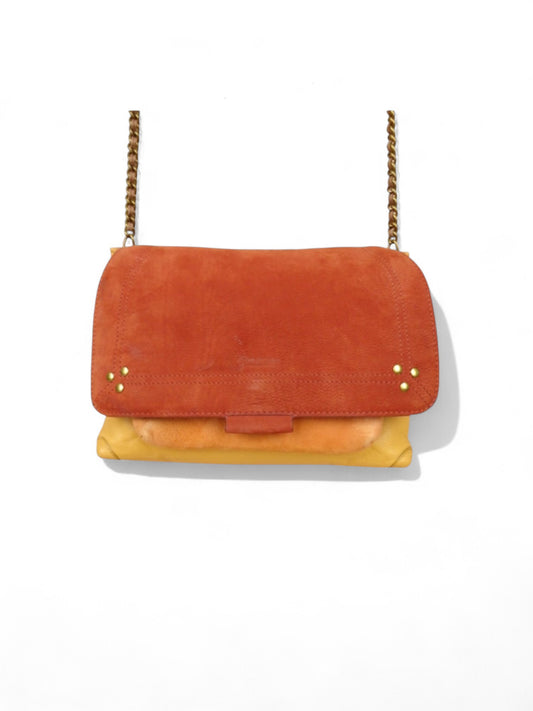 Sac Jérôme Dreyfuss "Lulu" Taille M à Bandoulière Femme Caviar Tabac