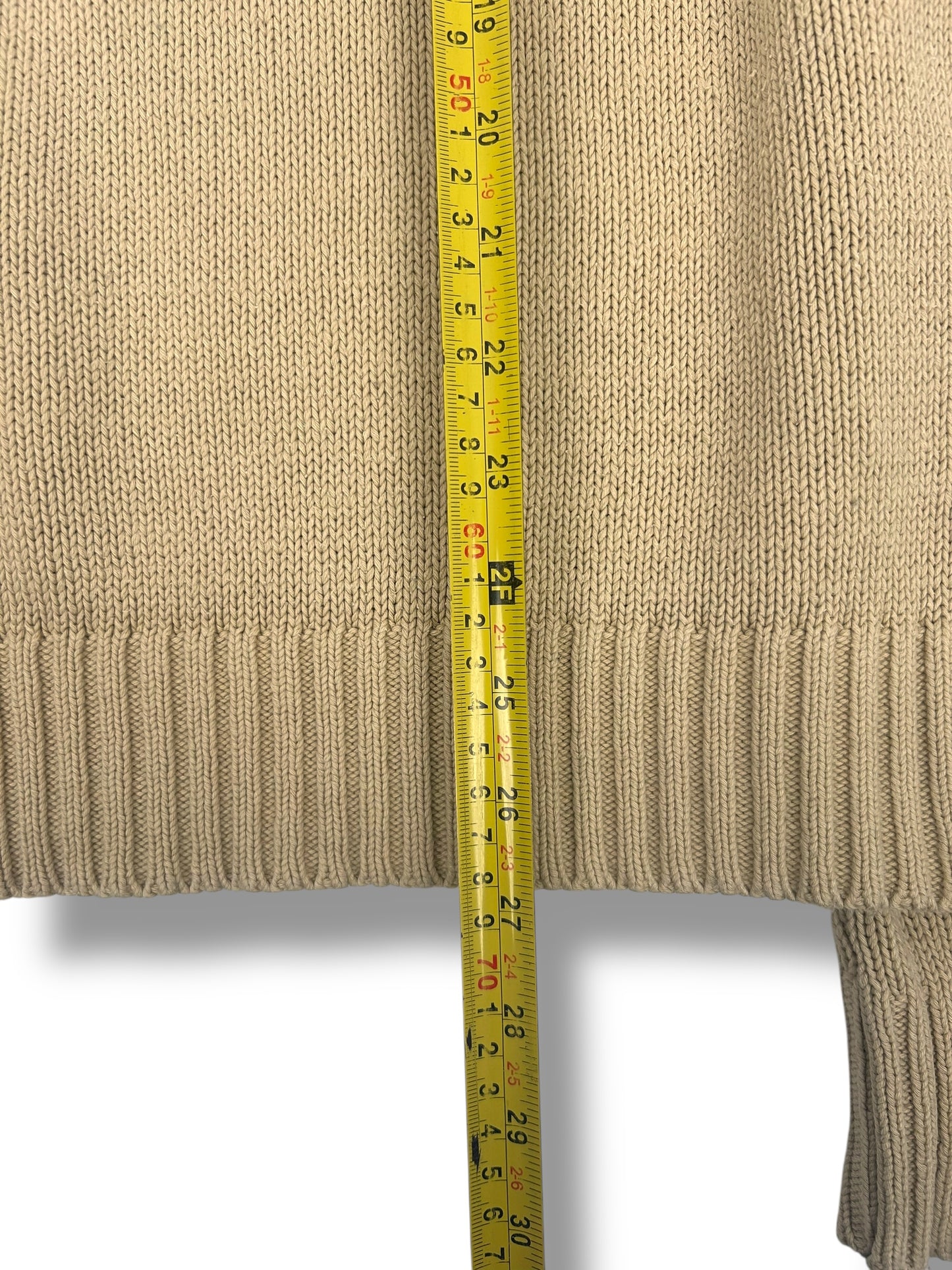 Burberry Pull Col Rond Beige Coton L Homme