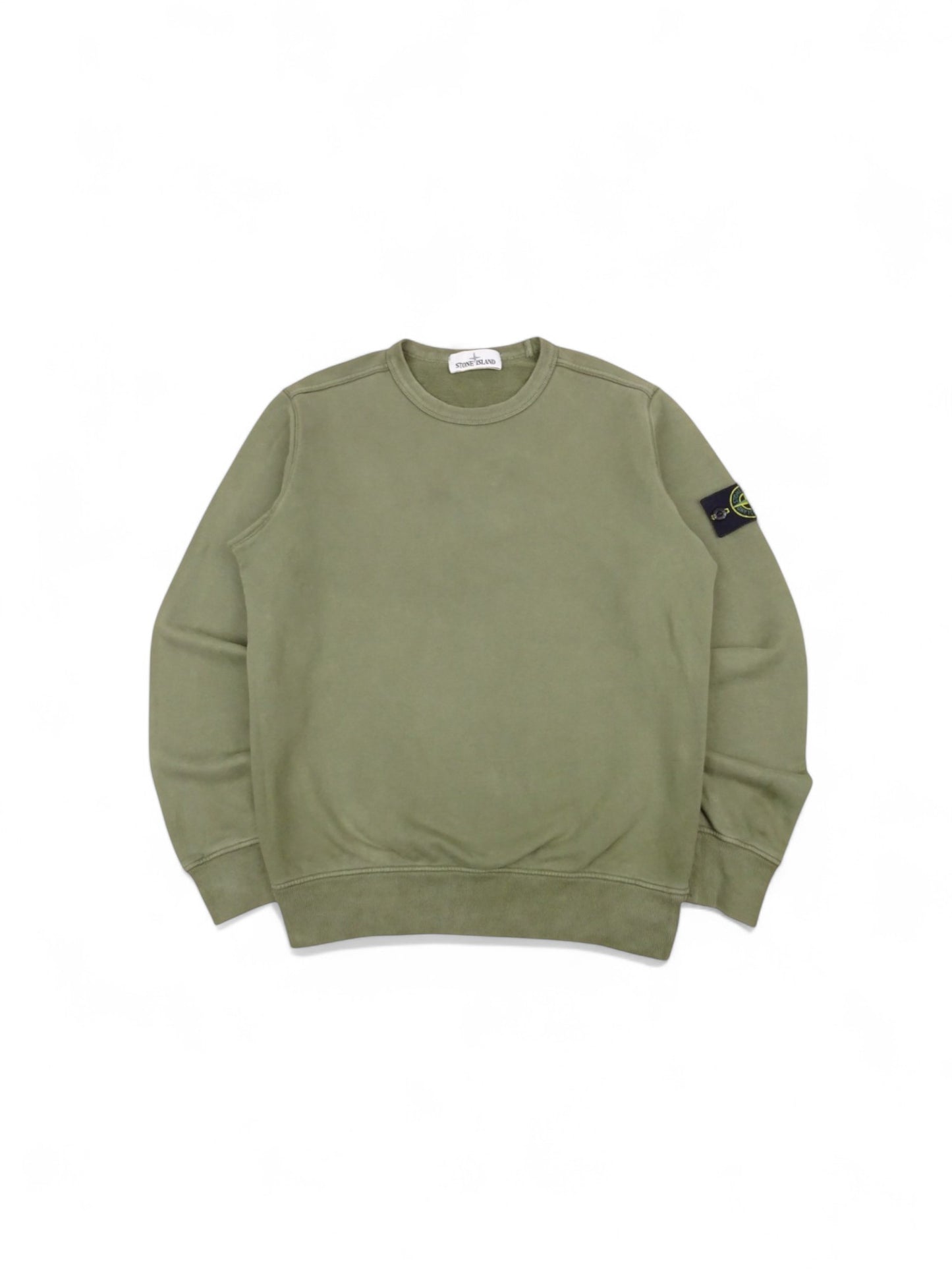 Pull Stone Island Col Rond Sweat Crewneck Kaki S Homme