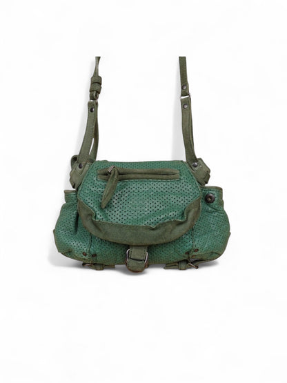 Sac Jérôme Dreyfuss Twee Mini Vert Foncé Cuir
