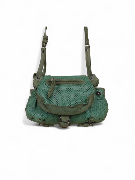 Sac Jérôme Dreyfuss Twee Mini Vert Foncé Cuir