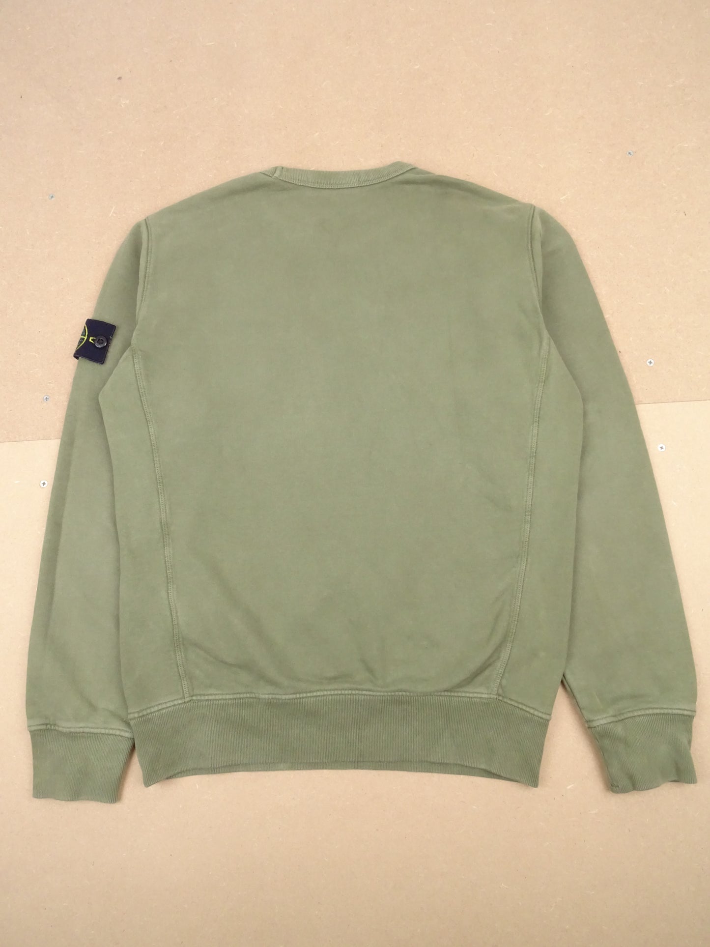 Pull Stone Island Col Rond Sweat Crewneck Kaki S Homme