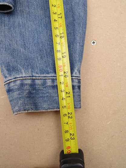 Veste Burberry En Jean Cropped S Femme Bleu