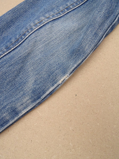 Veste Burberry En Jean Cropped S Femme Bleu