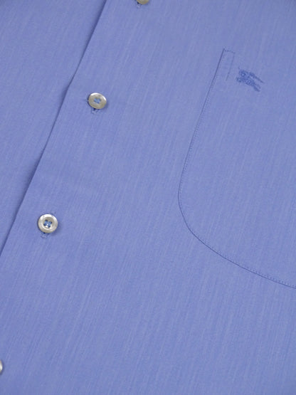 Chemise Burberry Bleue Logo Brodé L Homme