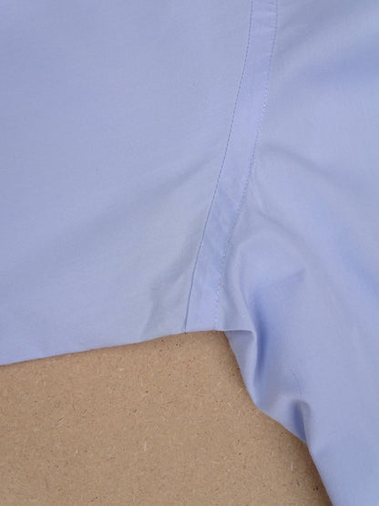 Chemise Burberry Bleue Logo Brodé L Homme