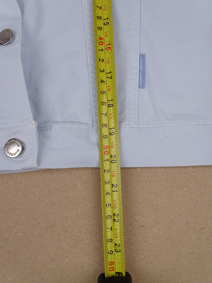 Veste Burberry Coton Bleu Clair M Femme