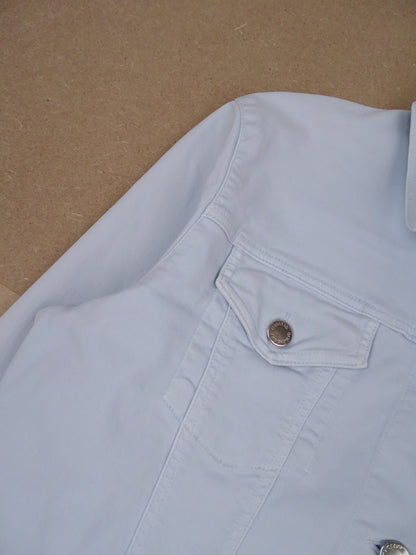 Veste Burberry Coton Bleu Clair M Femme