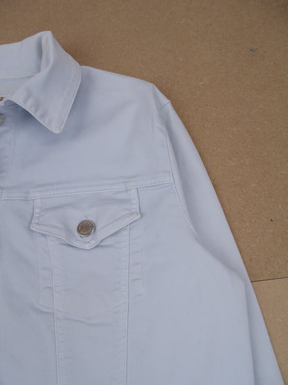 Veste Burberry Coton Bleu Clair M Femme