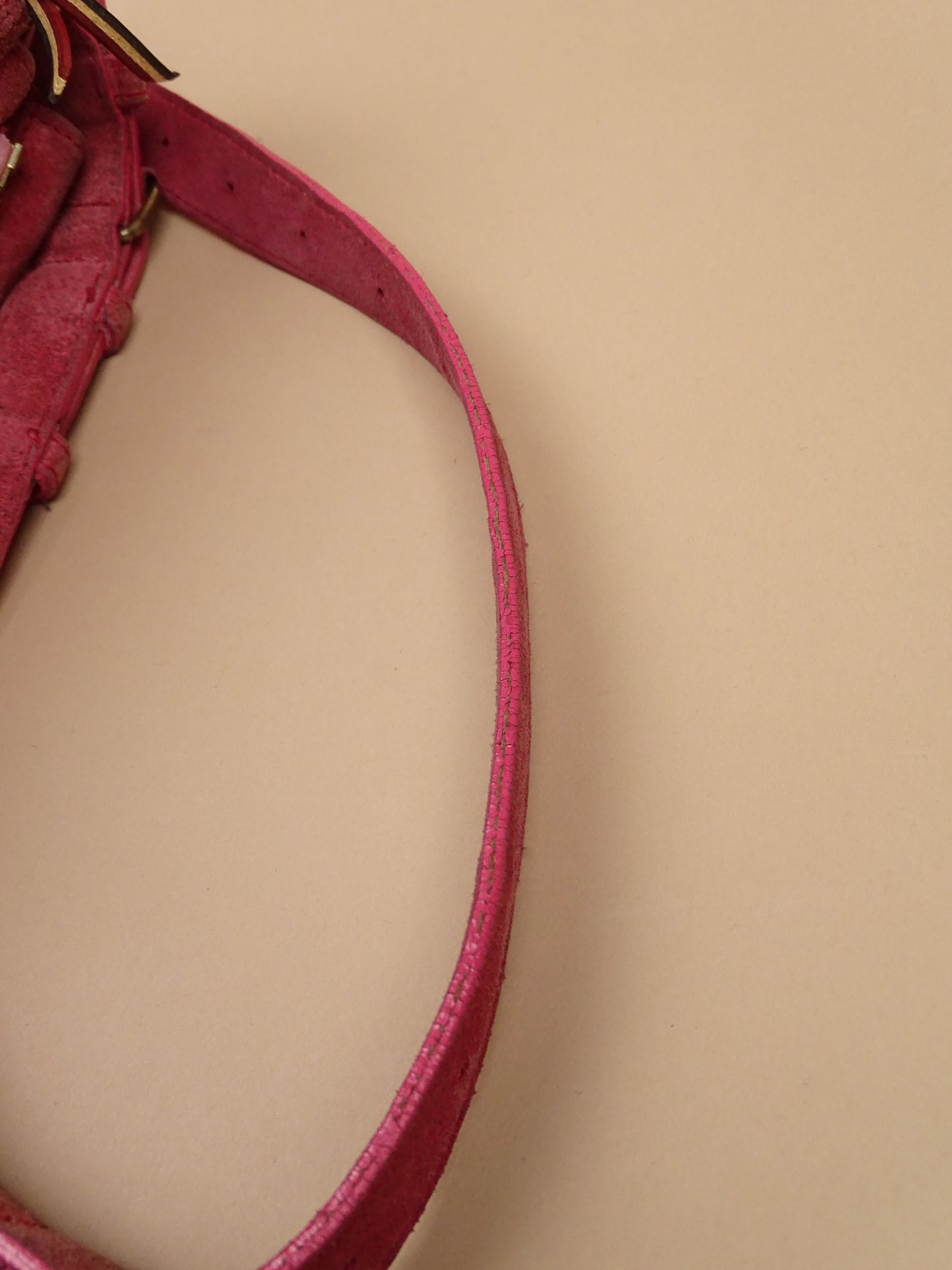 Sac Jérôme Dreyfuss "Albert" Rose Daim Femme Bandoulière